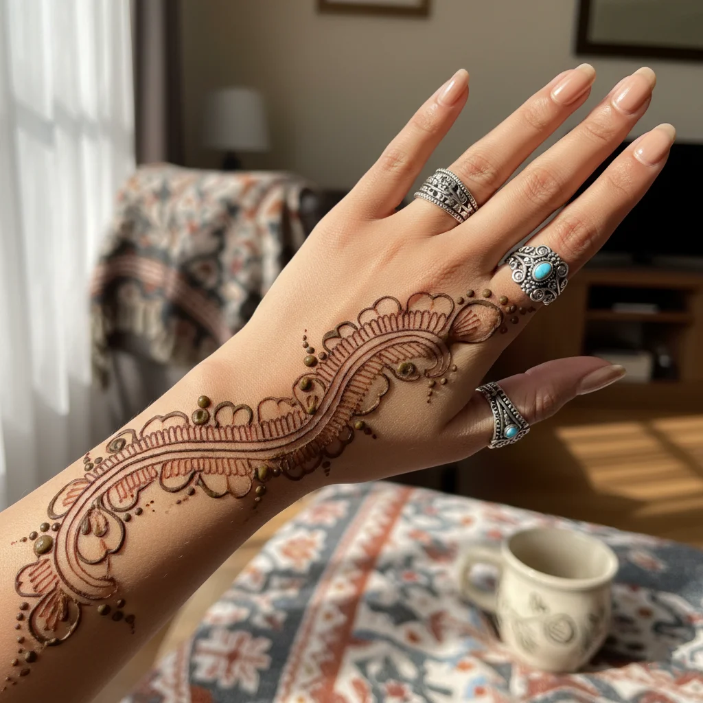 Arabic Bail Mehndi Design