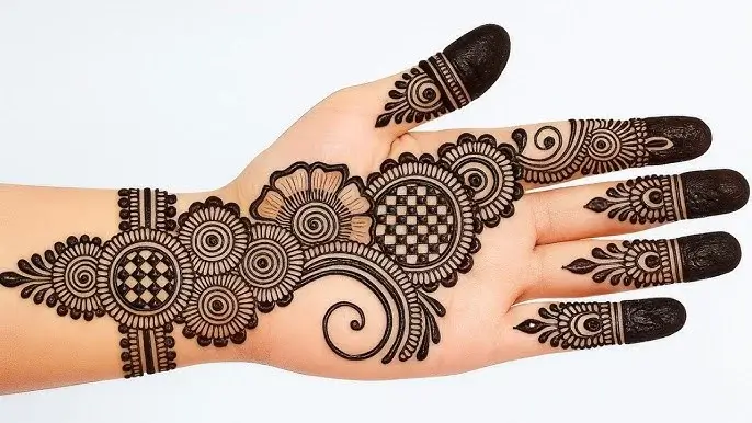Arabic Beginner Cute Simple Mehndi Designs For Front Hands