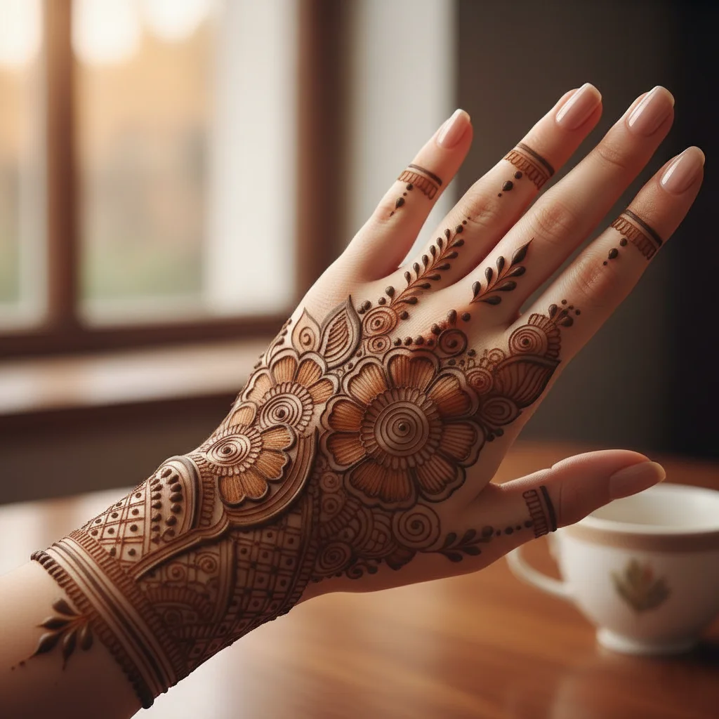 Arabic Mehndi Design Back Hand For Girl