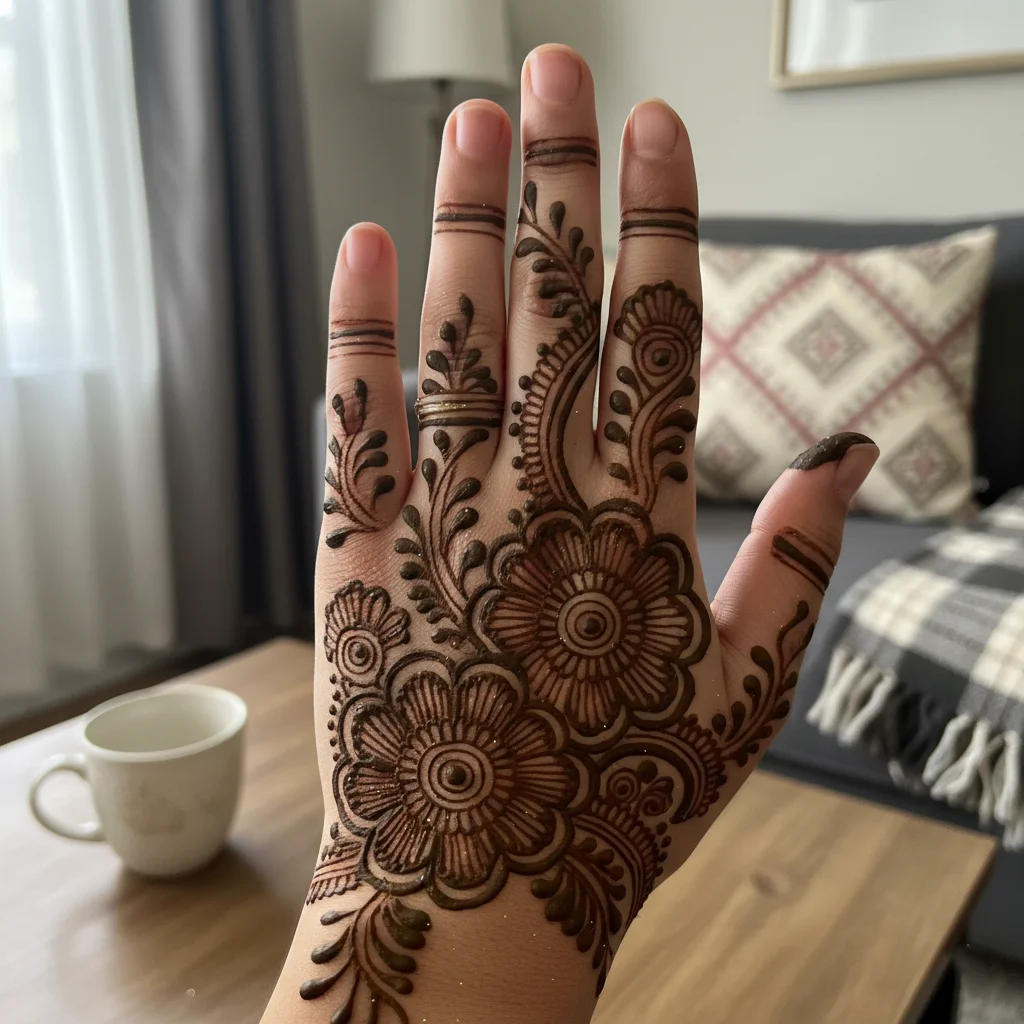 Arabic Mehndi Design Back Hand