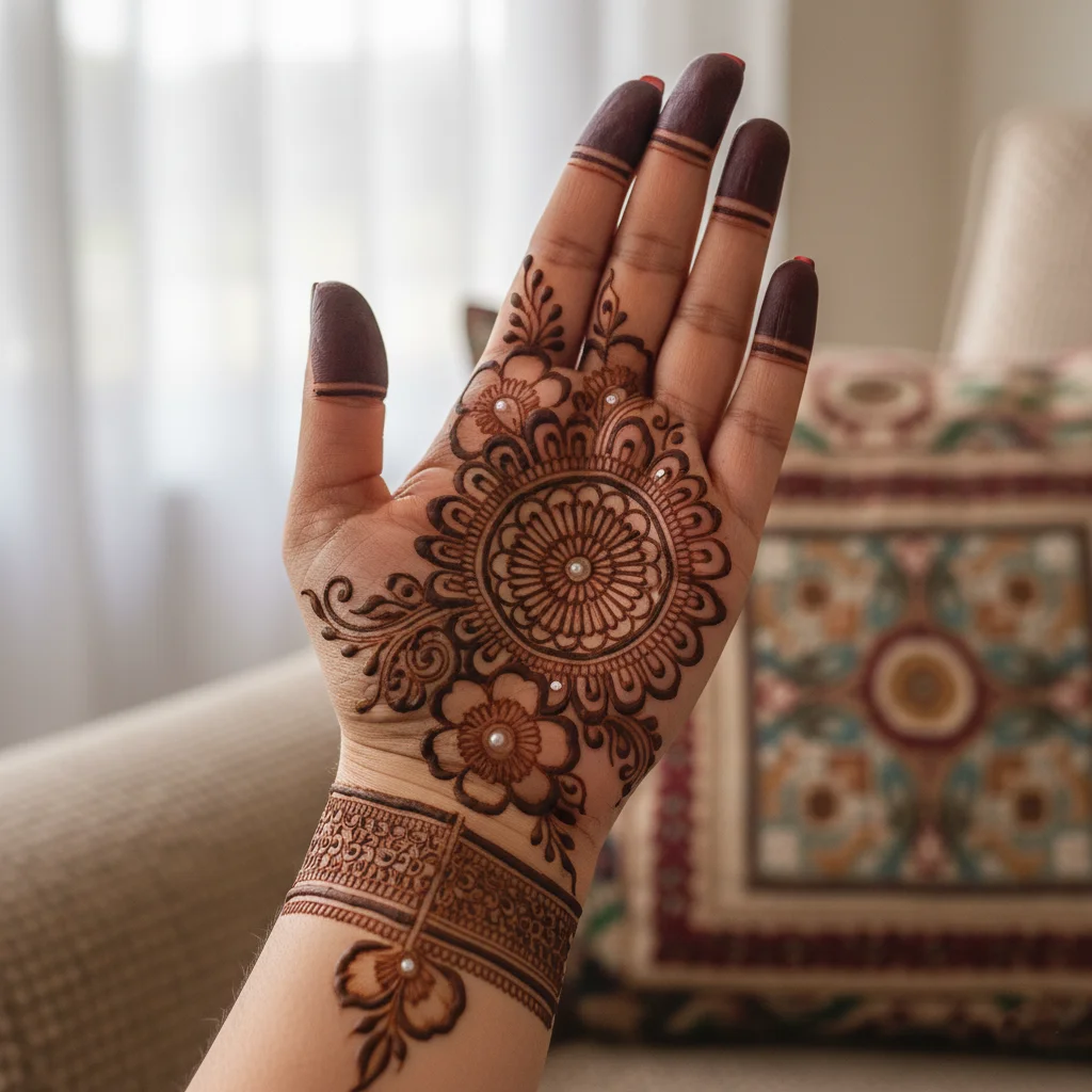Arabic Mehndi Design Front Hand