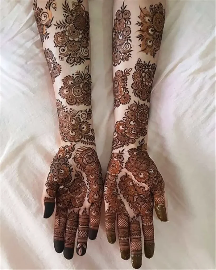 Arabic Mehndi Design for Front Hand