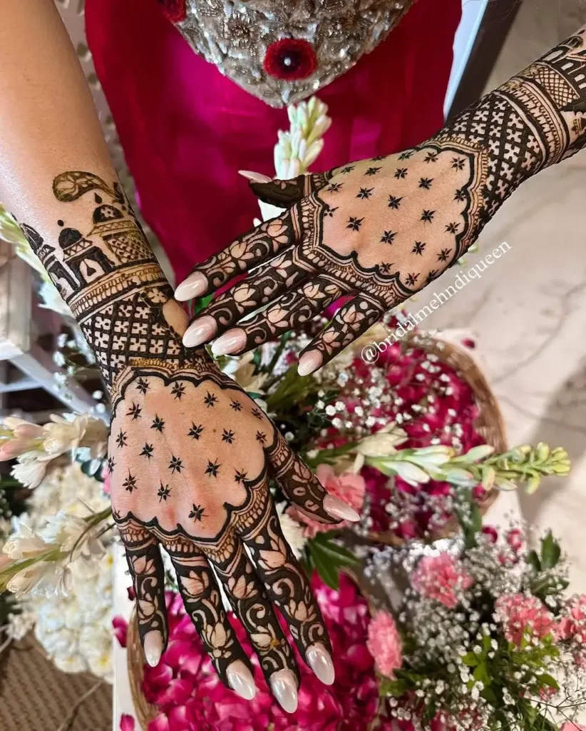 Arabic Mehndi with Motif Design