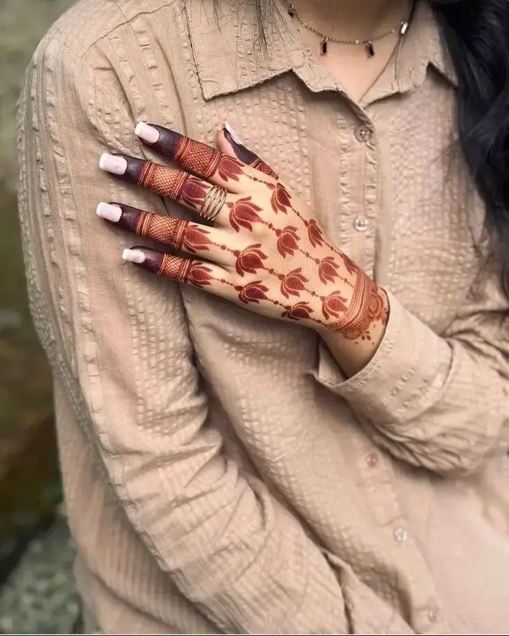 Back Hand Mehendi Design
