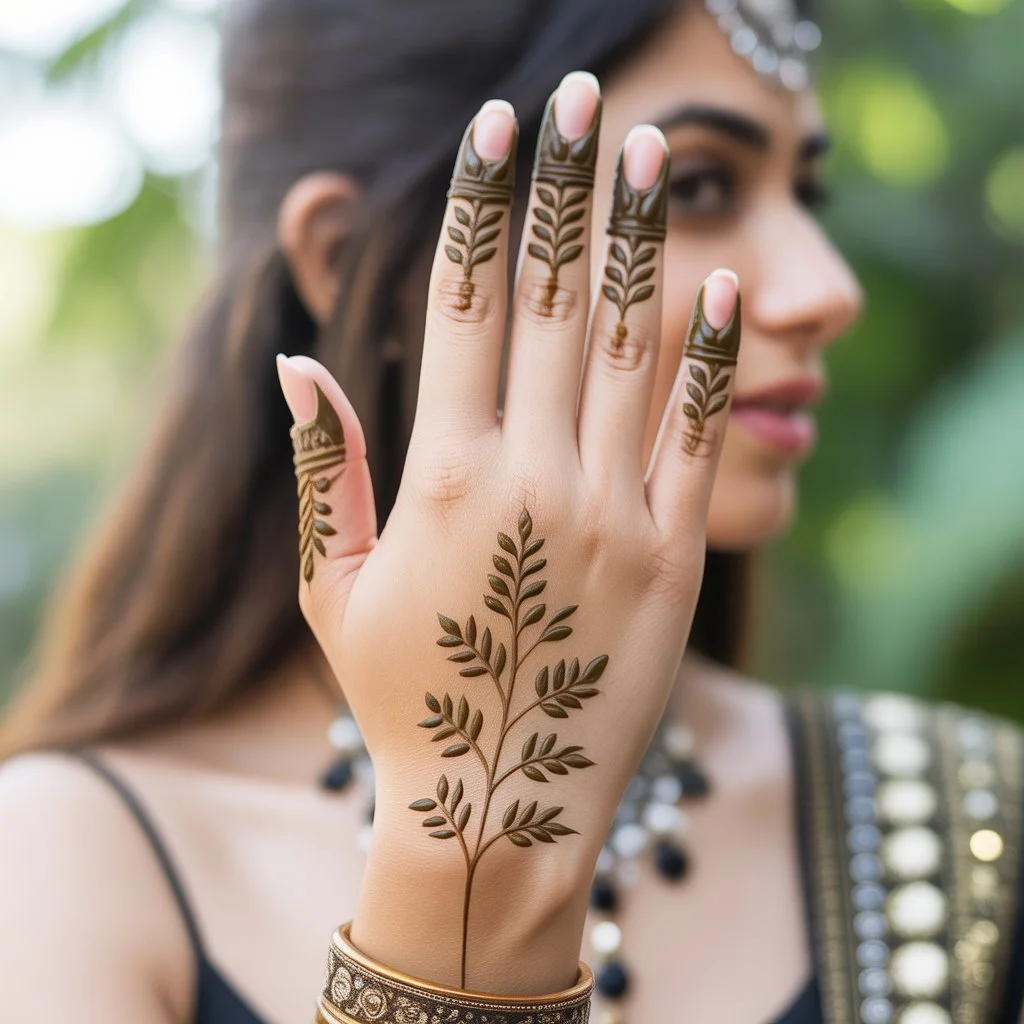 Back Hand Side Mehndi Design