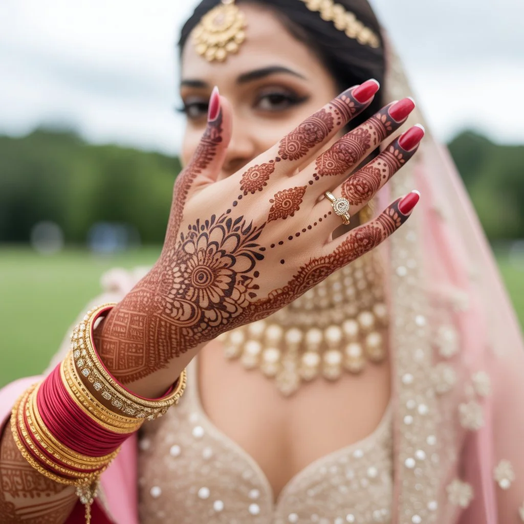 Back Hand Wedding Bridal Mehndi Design