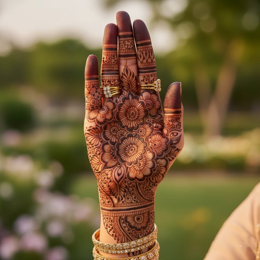 60+ Royal Front Hand Mehndi Designs | Instagram Finger, & More 39 Bail Royal Front Hand Mehndi Design