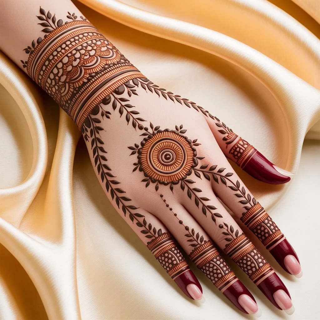 Beautiful Mehndi Design Back Hand