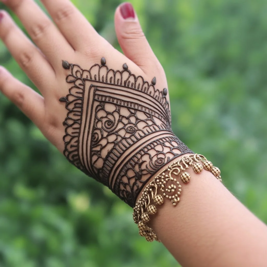 Bracelet Mehndi Design Back Hand