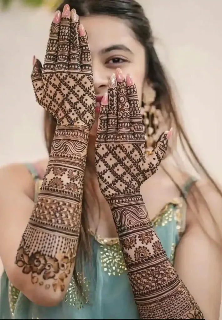 Bridal Back Hand Mehndi Designs