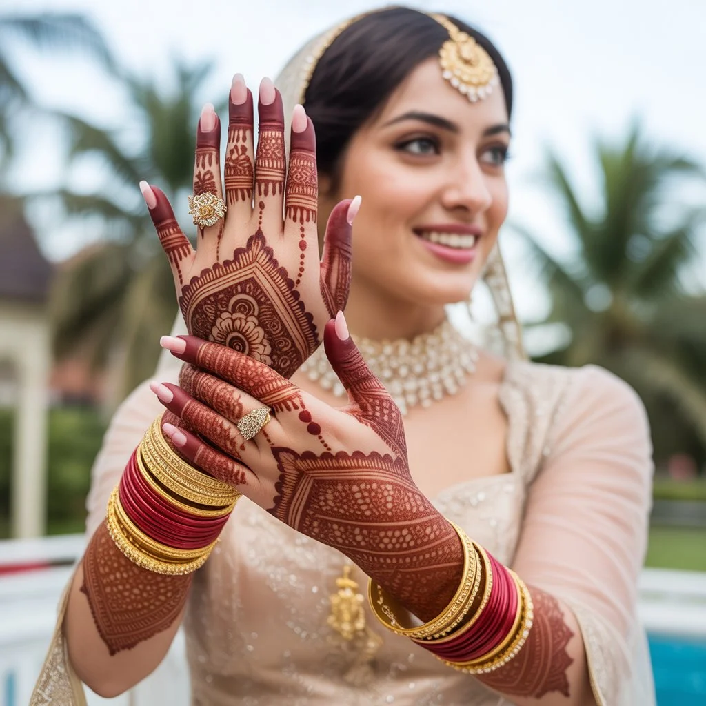 Bridal Dulhan Mehndi Design Back Hand