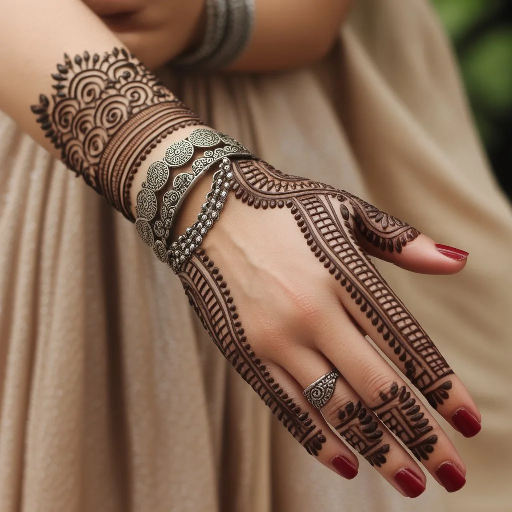 Diwali Mehndi Design Back Hand