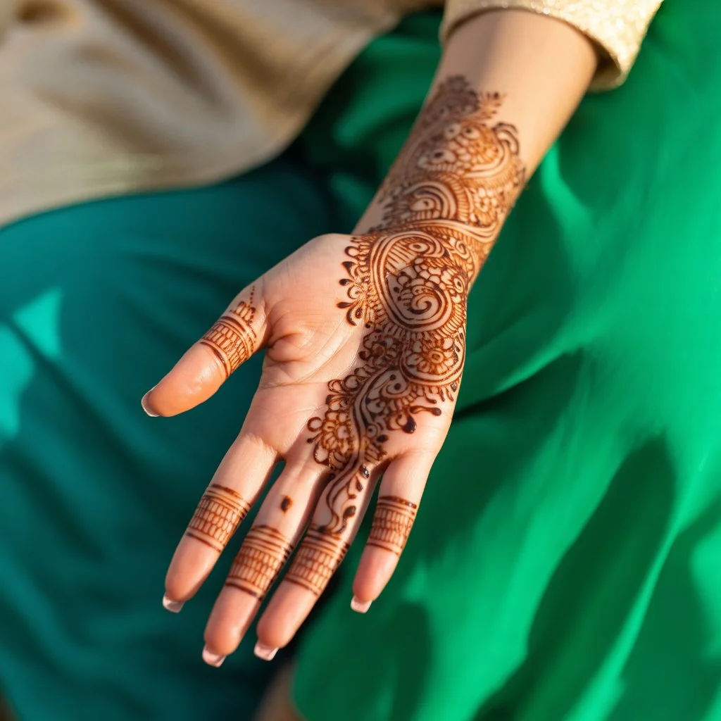 Easy Mehndi Design Front Hand For Beginners