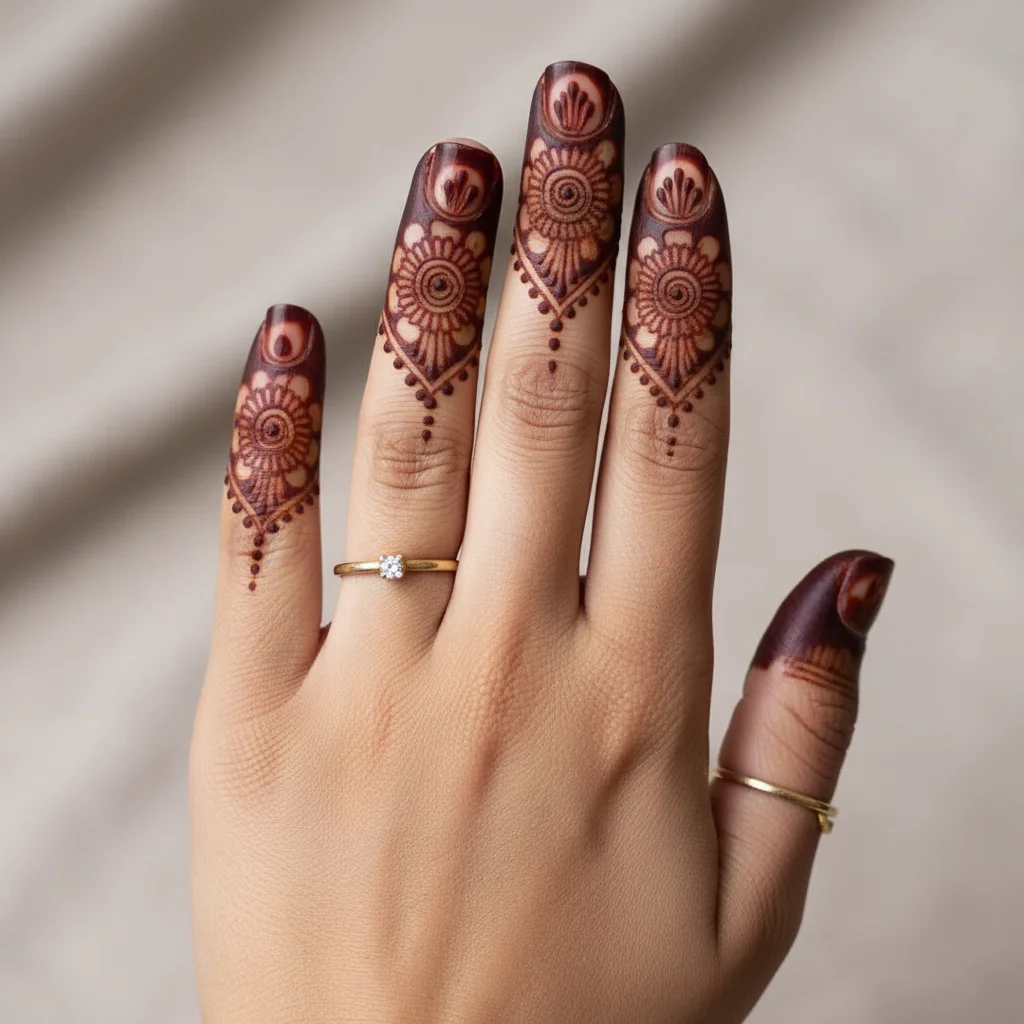 60+ Royal Front Hand Mehndi Designs | Instagram Finger, & More 6 Easy Royal Finger Mehndi Design