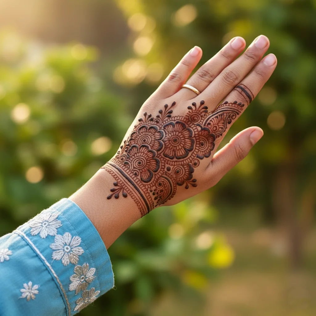 Eid Special Back Hand Mehndi Design