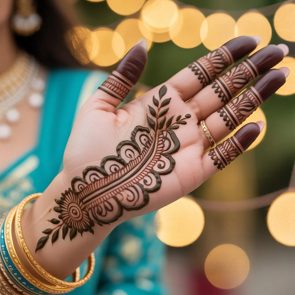Eid Special Mehndi Design Front Hand