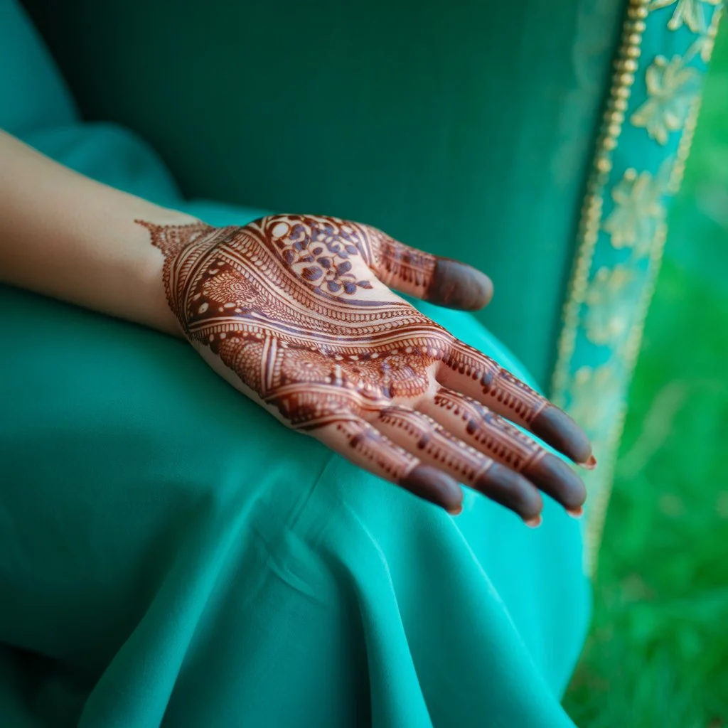 Elegant Stylish Front Hand Mehndi Design