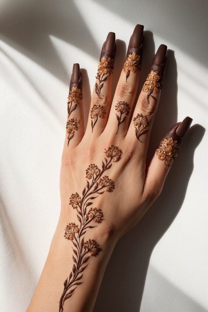 Floral Vine Arabic Mehndi