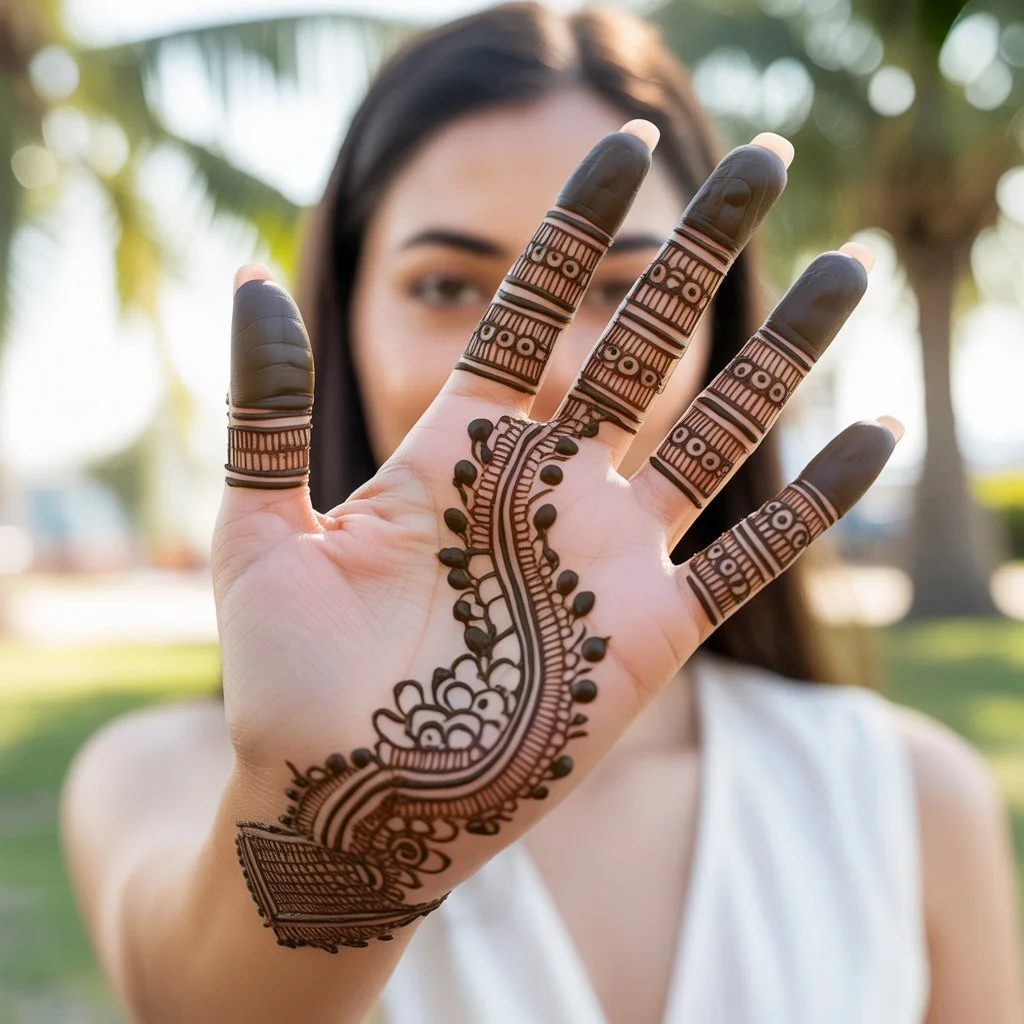 Front Hand Mehndi Design