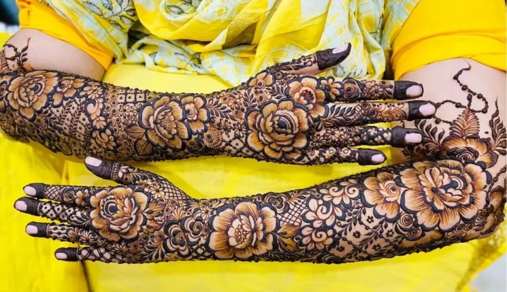 Full-Hand Floral Bridal Mehndi