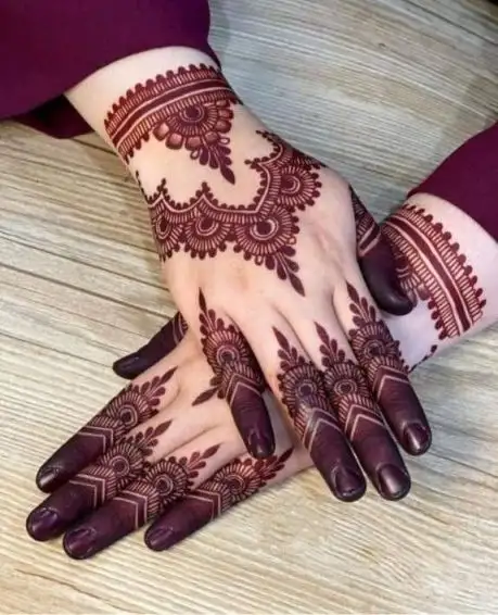 Henna Back Hand Mehndi Design