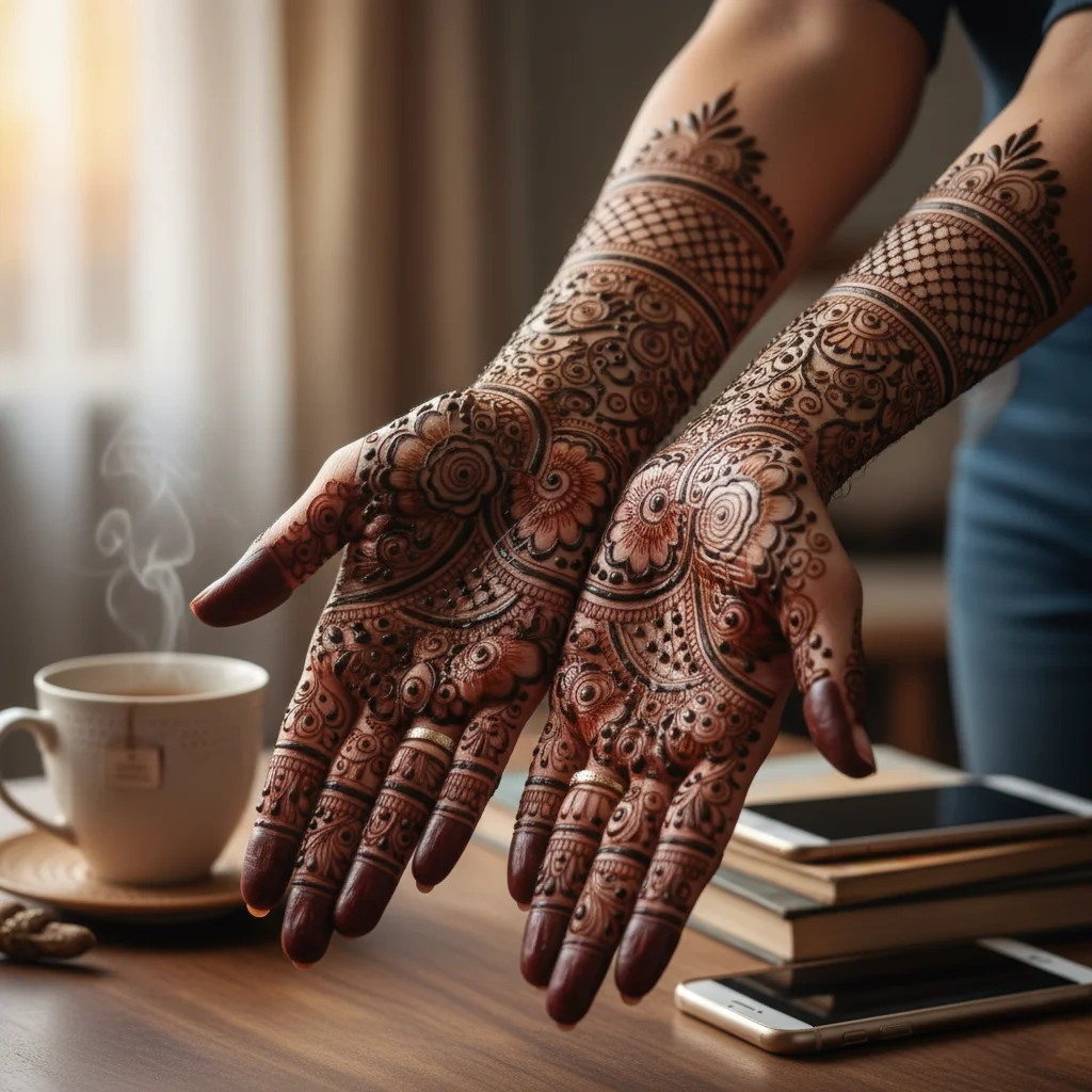 Henna Full Hand Mehndi Design