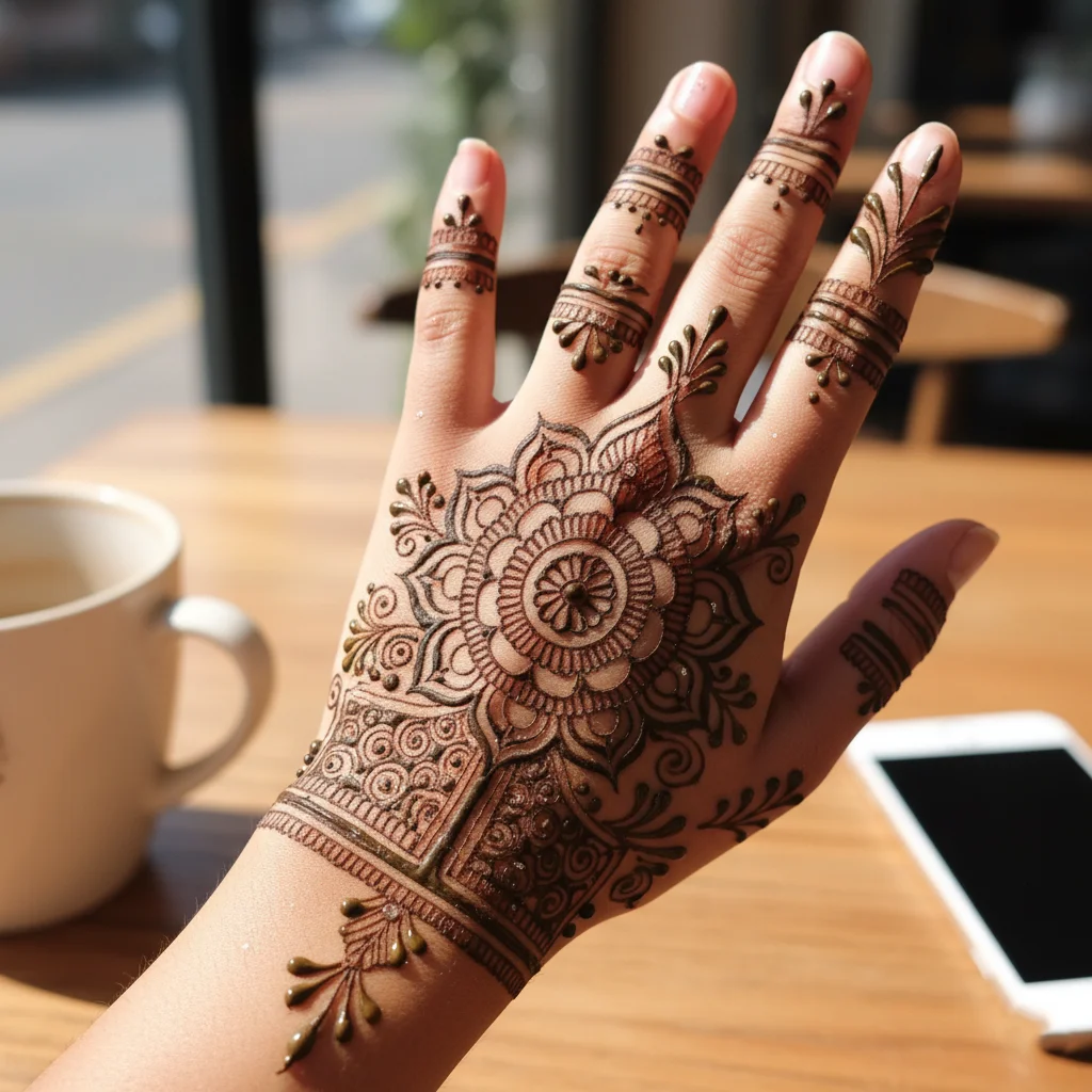 Henna New Mehndi Design Back Hand