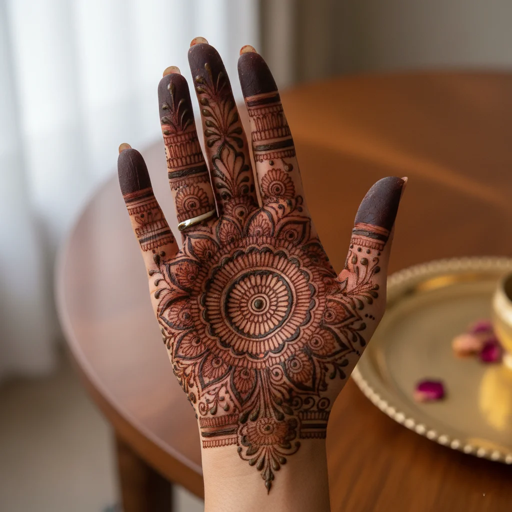 Henna New Mehndi Design Front Hand