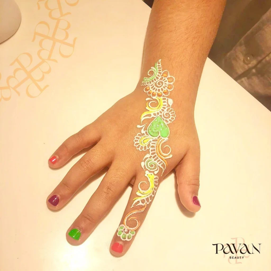 Index Finger Henna Design