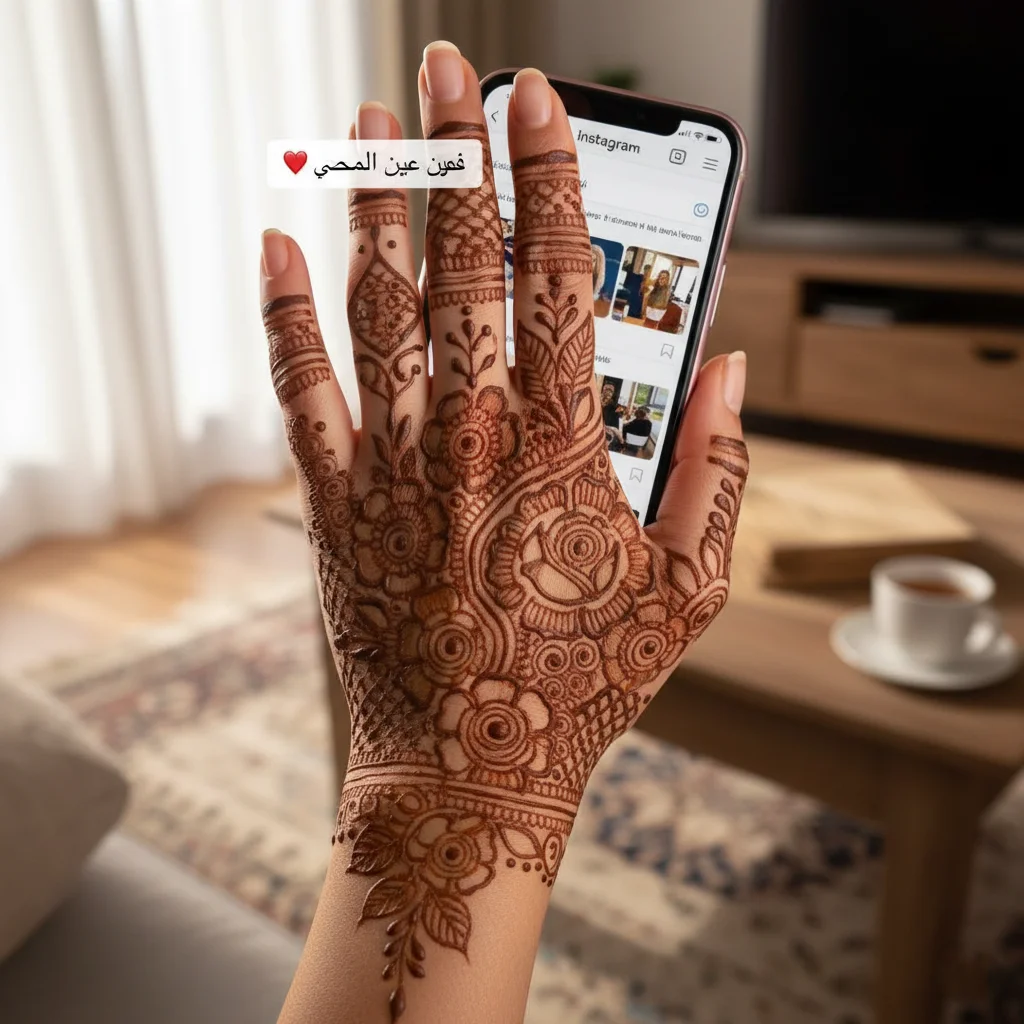 Instagram Arabic Rose Mehndi Design