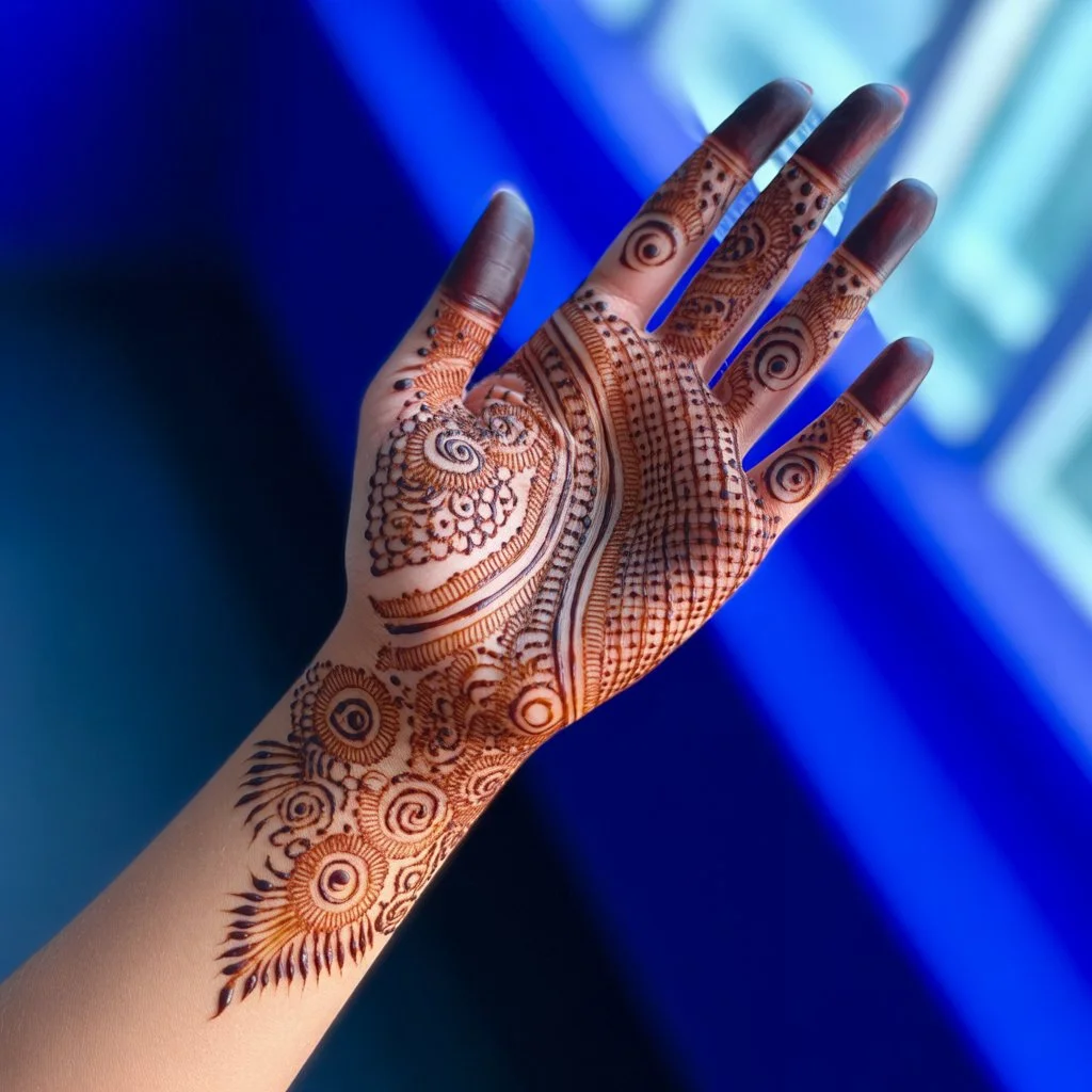 Instagram Mehndi Design Front Hand