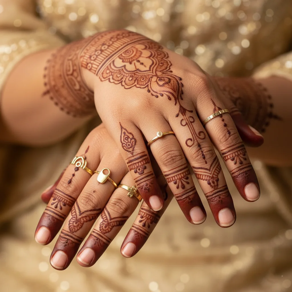 60+ Royal Front Hand Mehndi Designs | Instagram Finger, & More 7 Instagram Royal Finger Mehndi Design