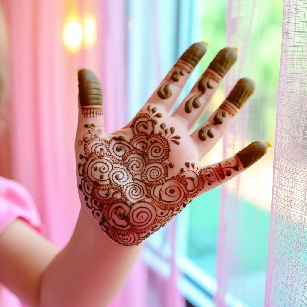 Mehndi Design For Kids Front Hand