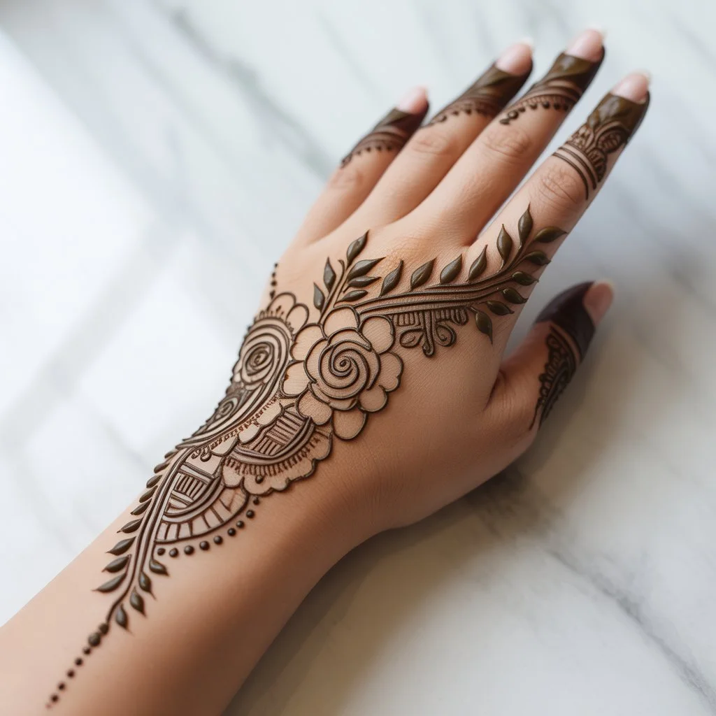 Mehndi Design Photo Back Hand