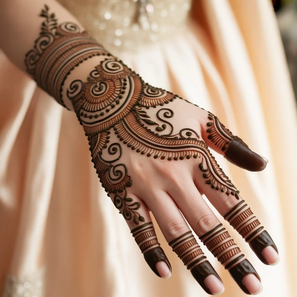 Muslim Mehndi Design Back Hand