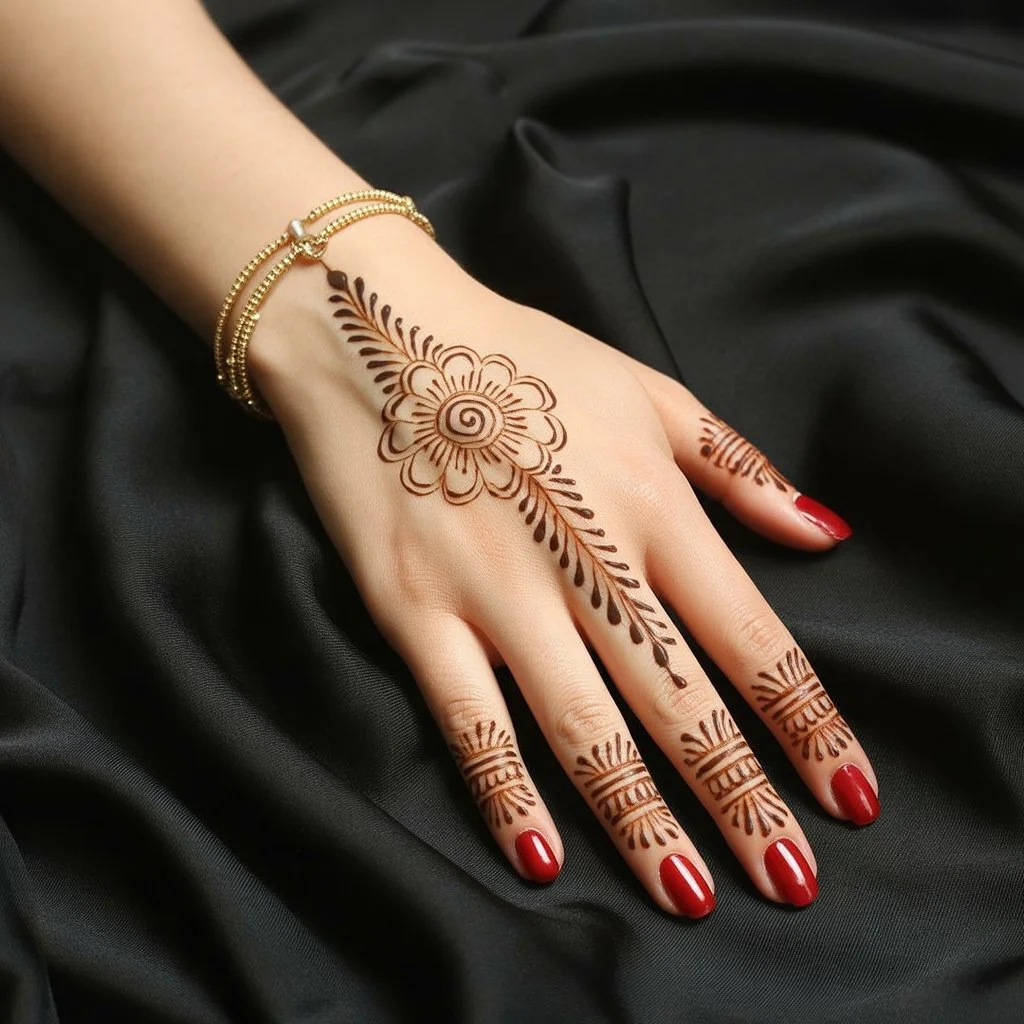 New Model Mehndi Design Back Hand
