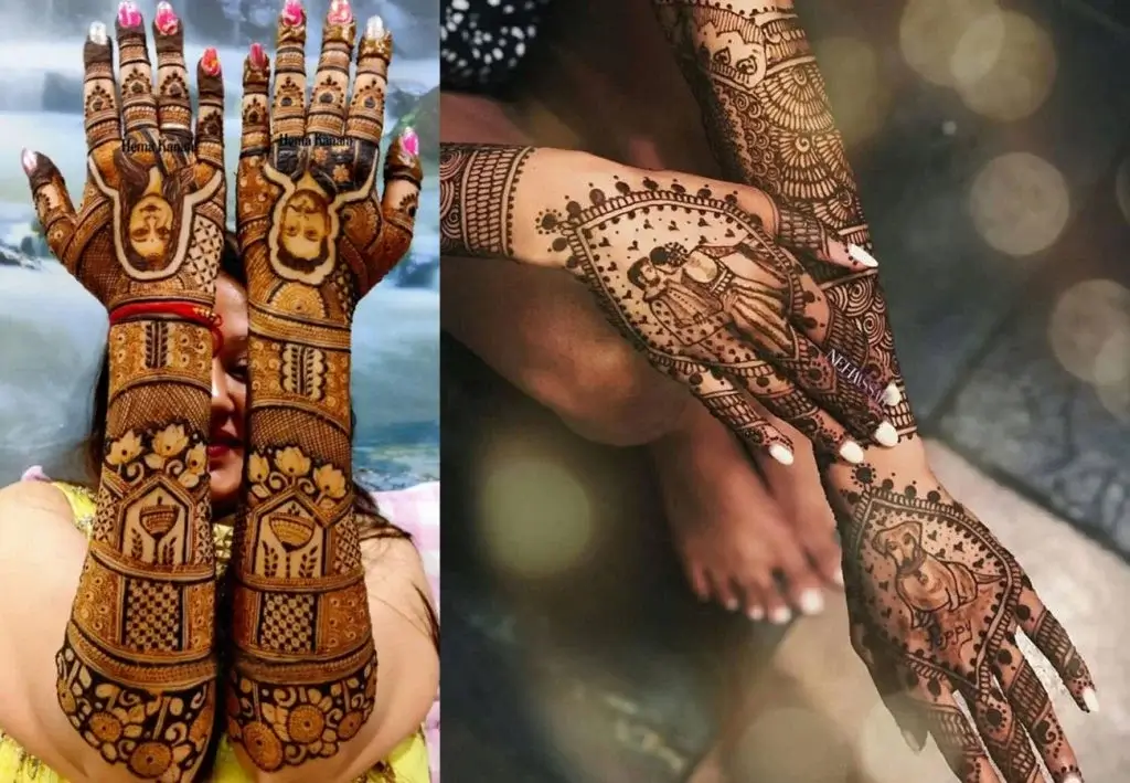 Personalized Back Hand Mehndi Design