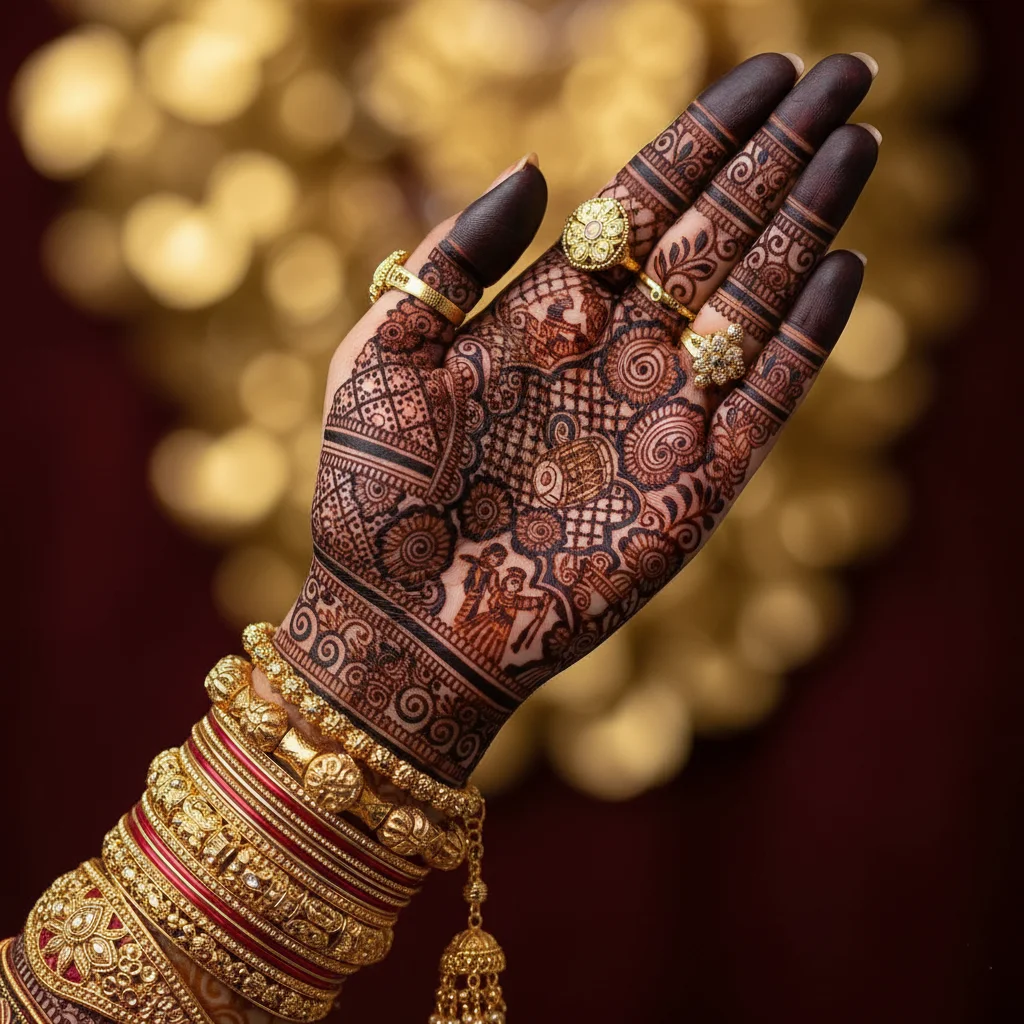 60+ Royal Front Hand Mehndi Designs | Instagram Finger, & More 15 Punjabi Royal Front Hand Mehndi Design