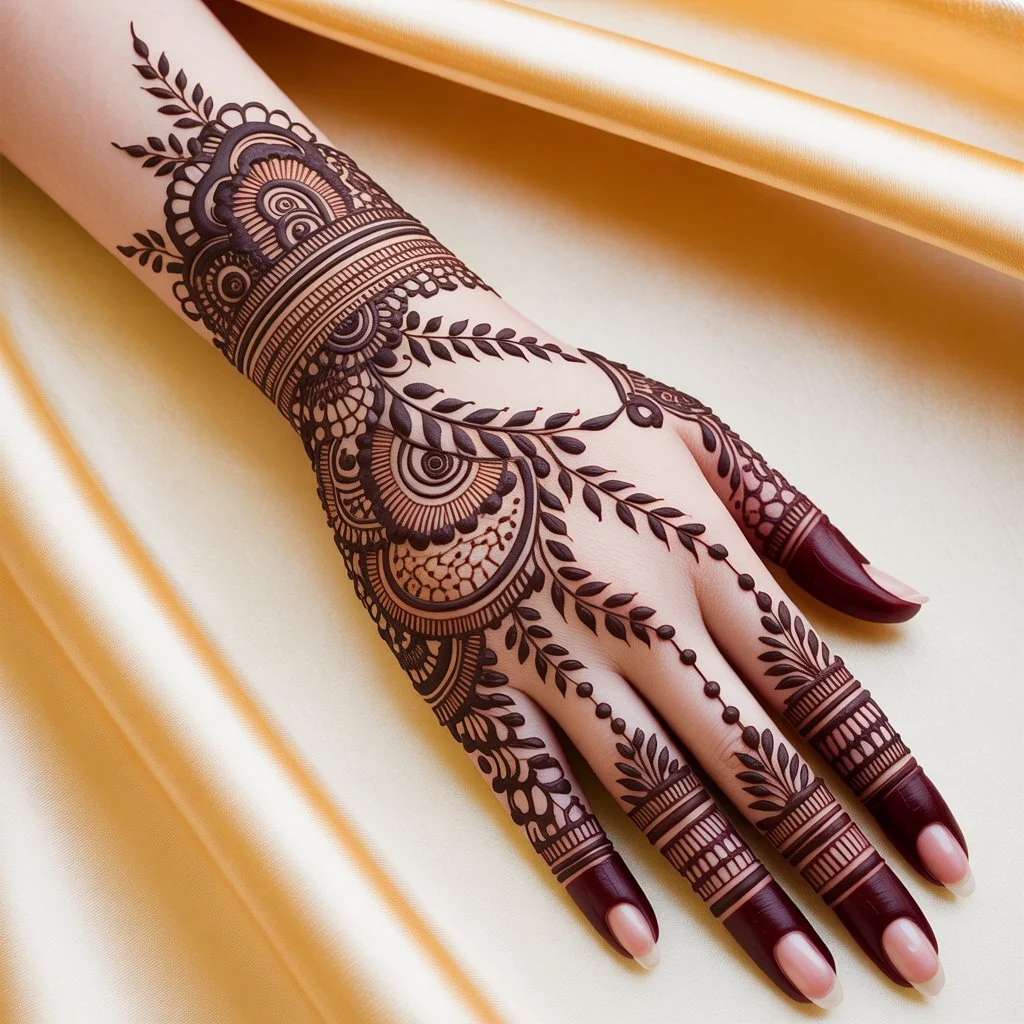Raksha Bandhan Mehndi Design Back Hand