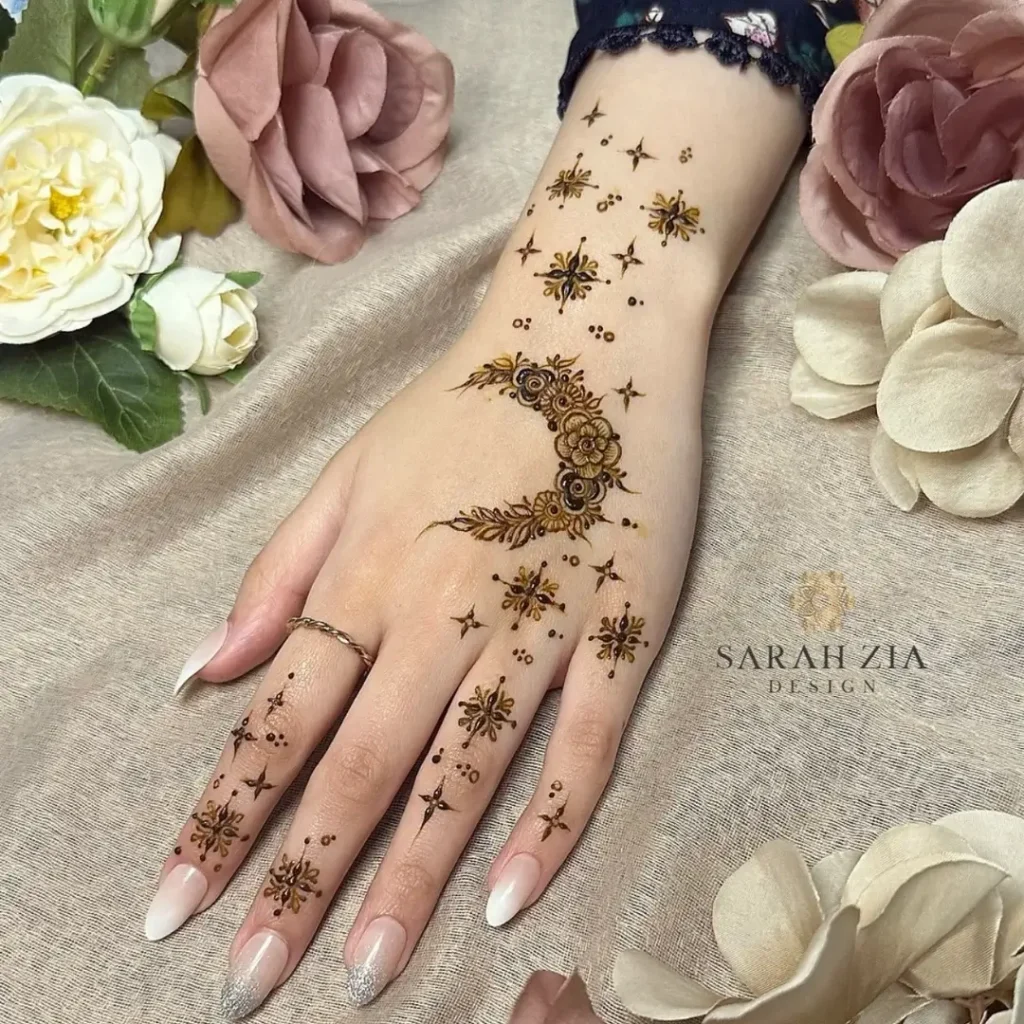 Ramadan Moon Henna Design