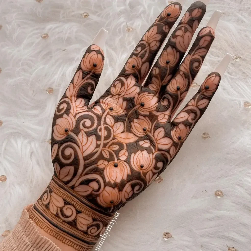 Reverse Henna Design