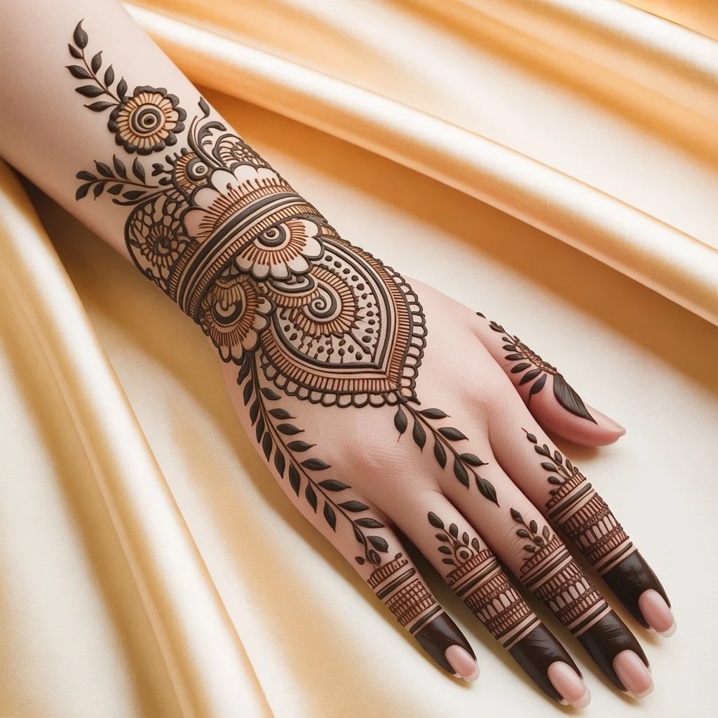 Right Back Hand Mehndi Design