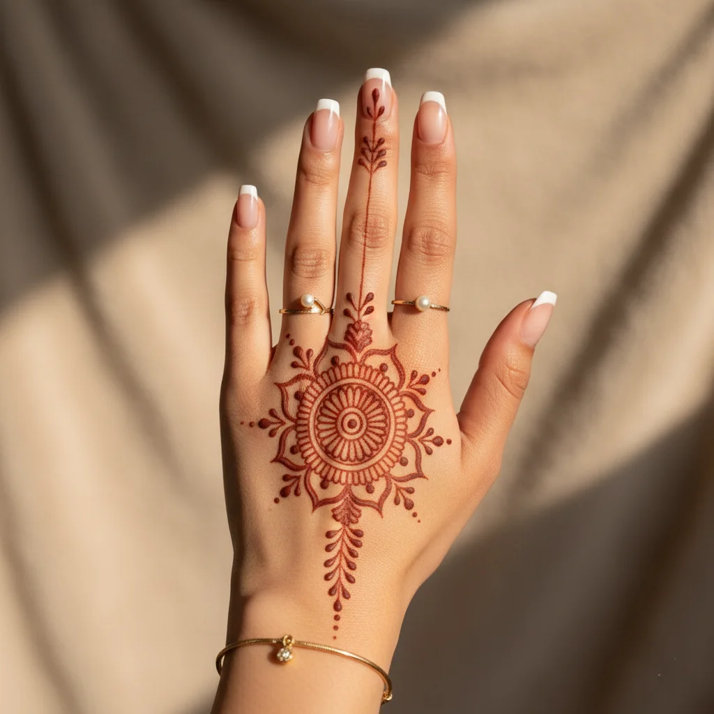 60+ Royal Front Hand Mehndi Designs | Instagram Finger, & More 28 Royal Easy Back Hand Mehndi Design