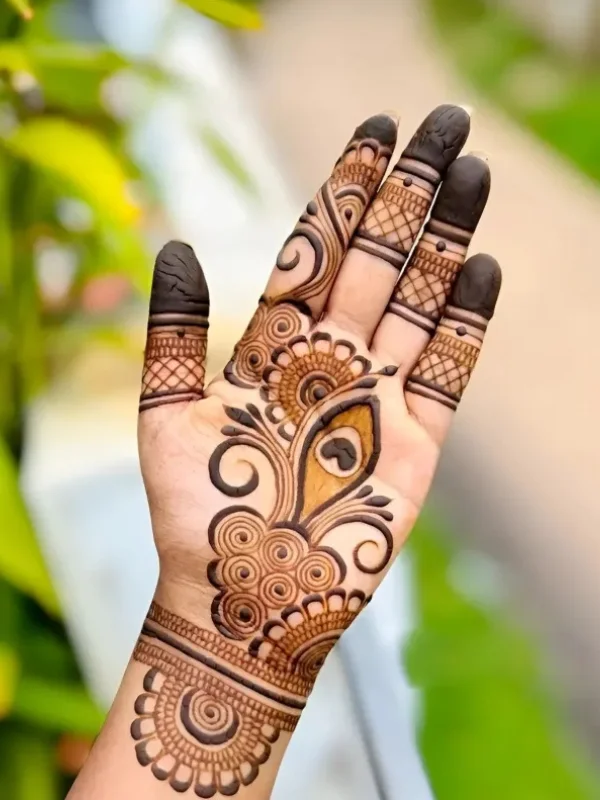 60+ Royal Front Hand Mehndi Designs | Instagram Finger, & More 53 Royal Front Hand Mehndi Designs