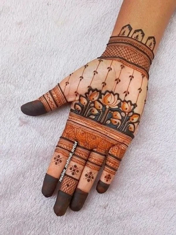 60+ Royal Front Hand Mehndi Designs | Instagram Finger, & More 52 Royal Front Hand Mehndi Designs