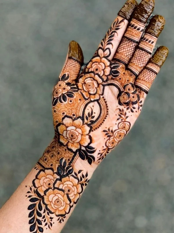 60+ Royal Front Hand Mehndi Designs | Instagram Finger, & More 59 Royal Front Hand Mehndi Designs