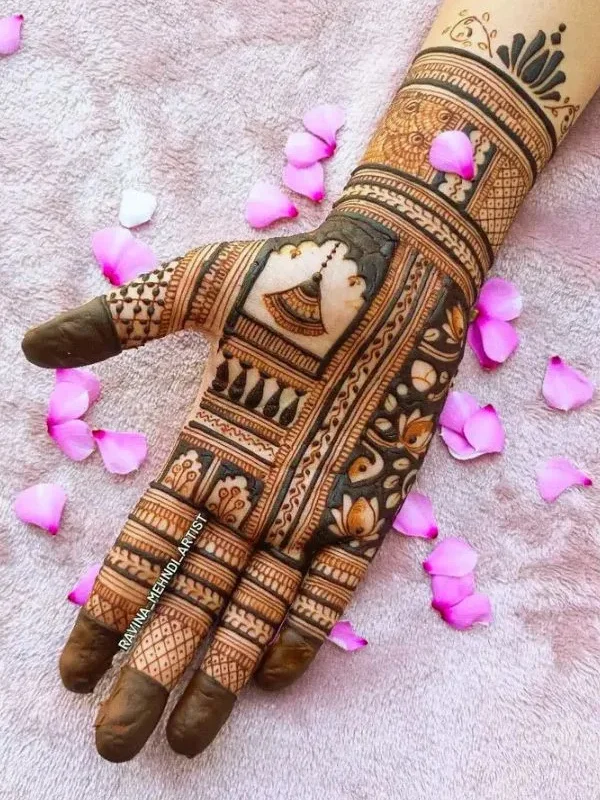 60+ Royal Front Hand Mehndi Designs | Instagram Finger, & More 57 Royal Front Hand Mehndi Designs