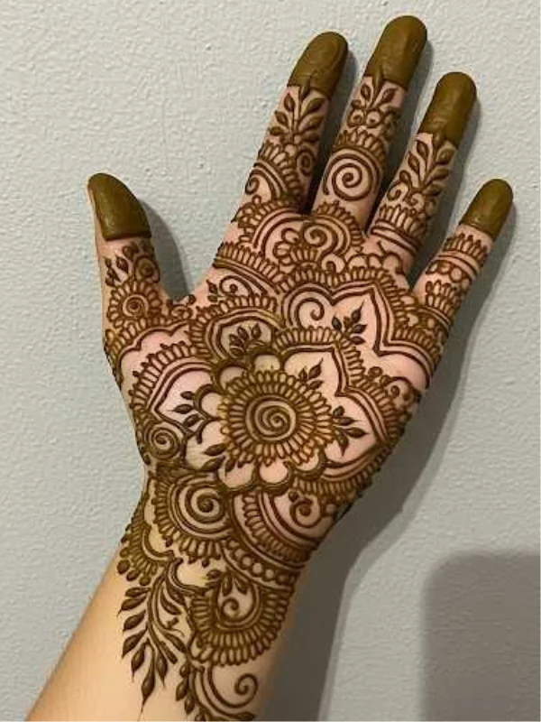 60+ Royal Front Hand Mehndi Designs | Instagram Finger, & More 55 Royal Front Hand Mehndi Designs