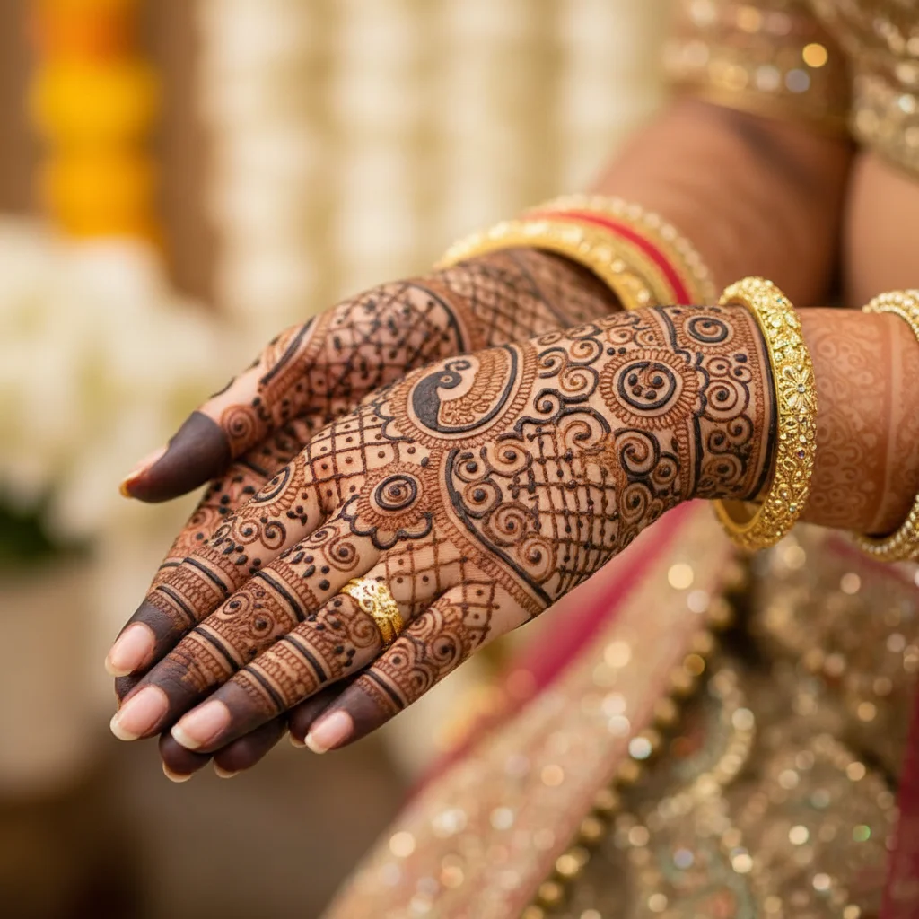 60+ Royal Front Hand Mehndi Designs | Instagram Finger, & More 11 Royal Peacock Mehndi Design