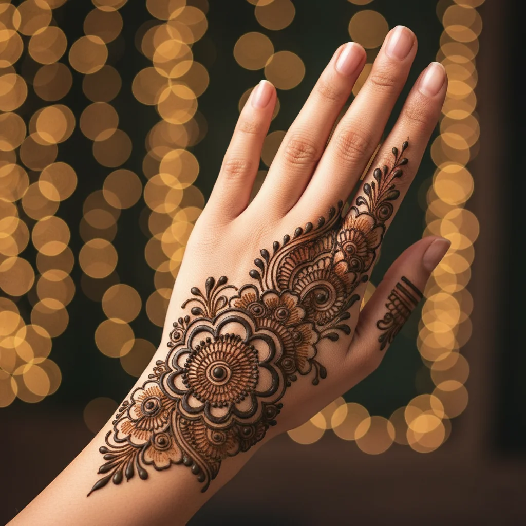 60+ Royal Front Hand Mehndi Designs | Instagram Finger, & More 31 Royal Stylish Back Hand Mehndi Design